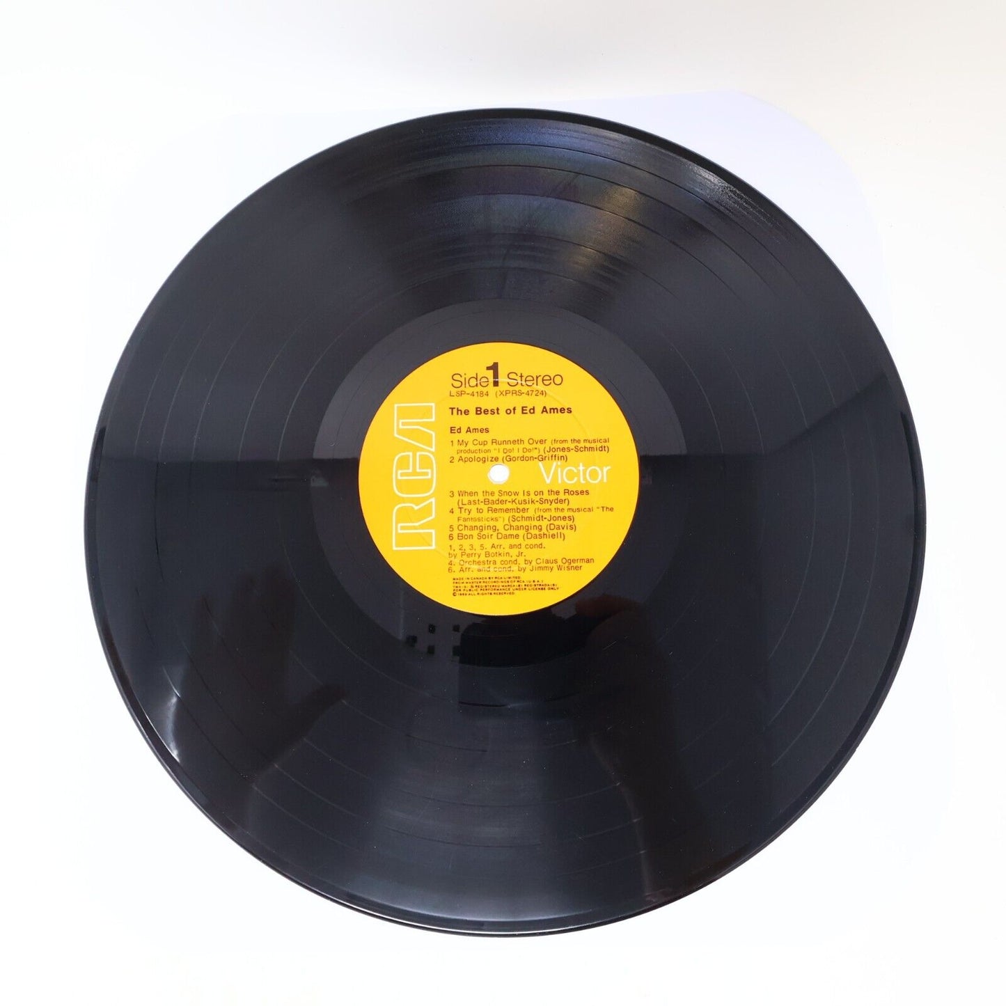 The Best Of Ed Ames LP Vinyl Record RCA LSP 4184 Canada My Cup Runneth Over