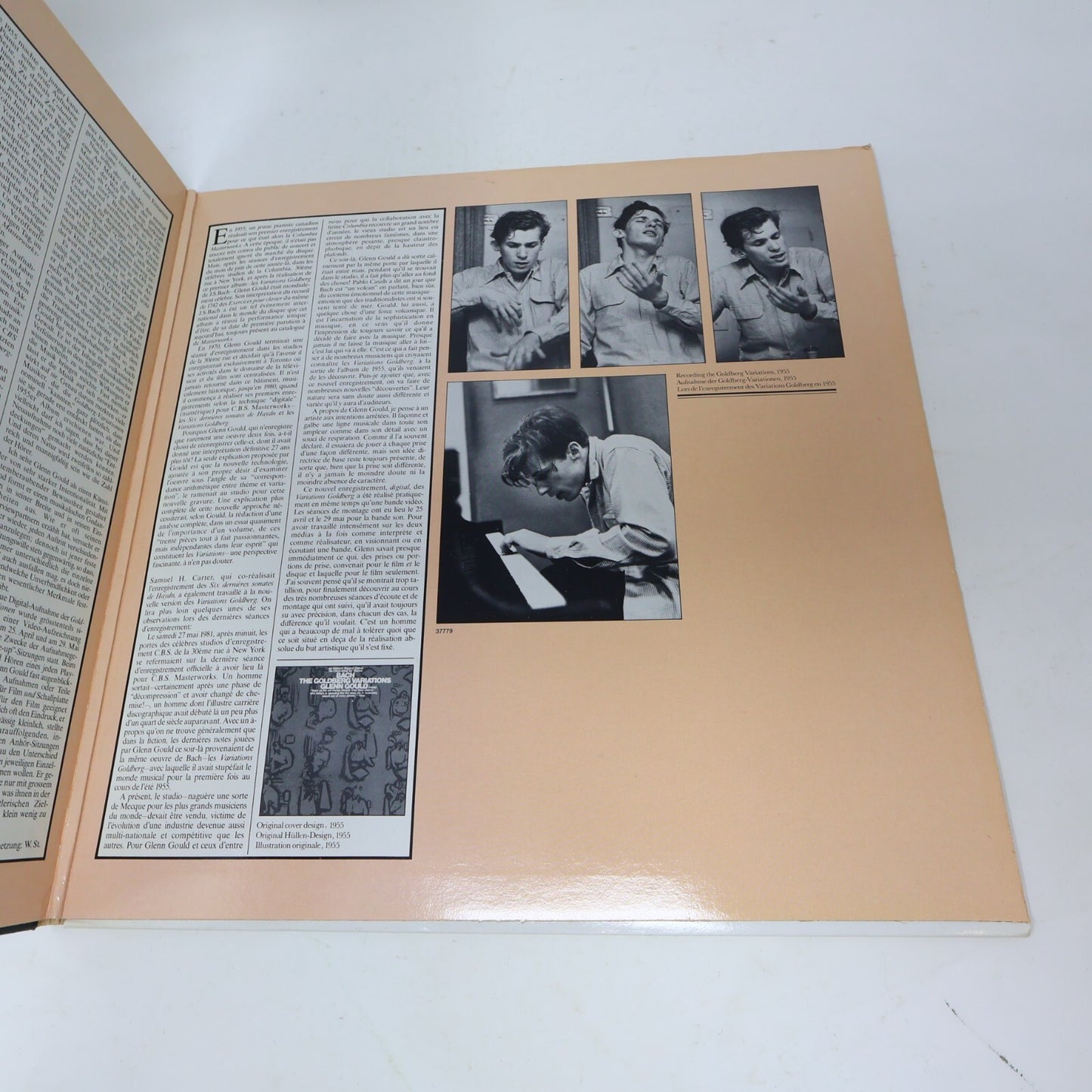 Bach The Goldberg Variations Glenn Gould LP Record 1982 IM 37779 CBS Masteworks