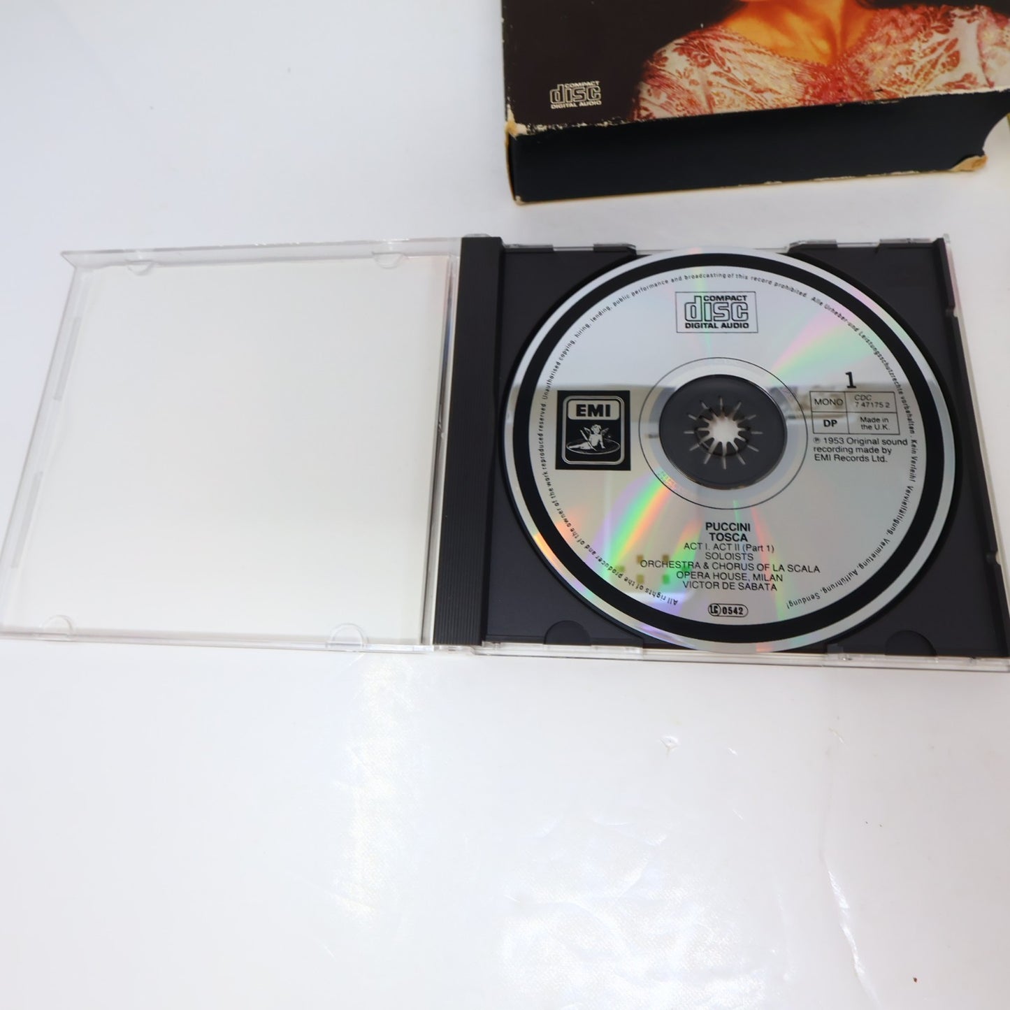 Tosca CD Giacomo Puccini/Maria Callas/Giuseppe Di Stefano/Tito Gobbi EMI Opera