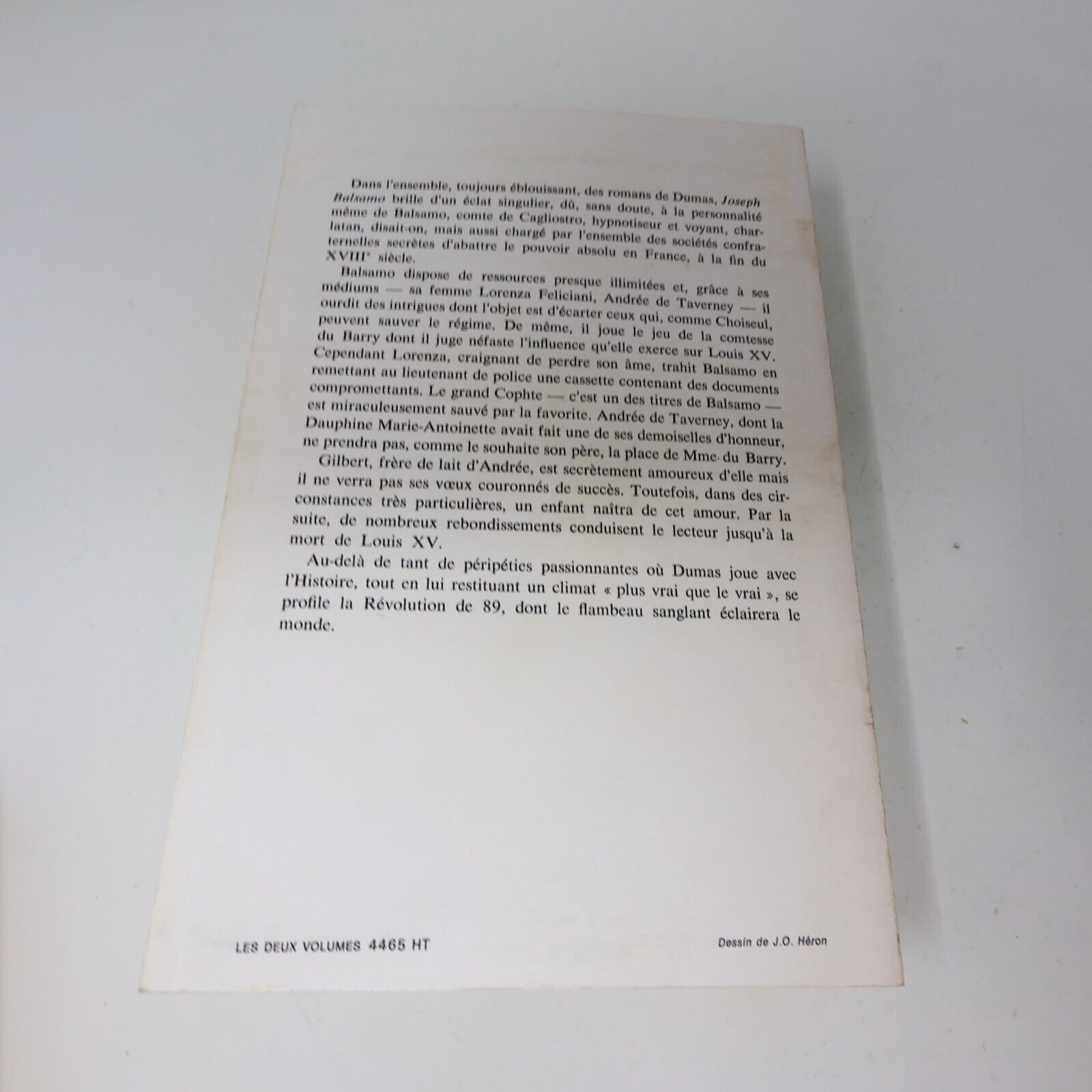 Lot 2 Joseph Balsamo #1-2 Alexandre Dumas Livres 1972 Série Complète Roman 70s