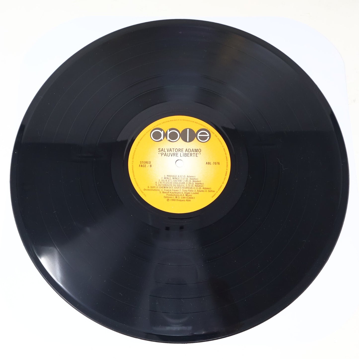 Adamo Lot 8 Disques Pauvre Liberté/Olympia 71/Jusqu'à L'Amour Record Vinyl LP