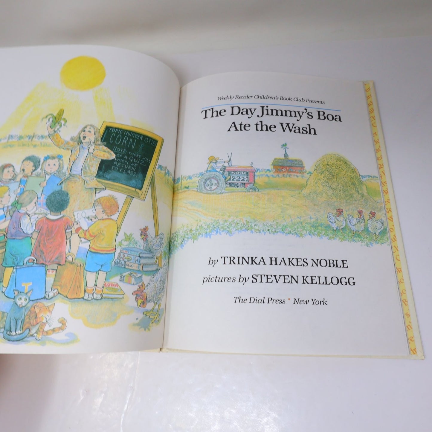 The Day Jimmy's Boa Ate the Wash Noble 1980 Illustrated Kids Book Dial Press