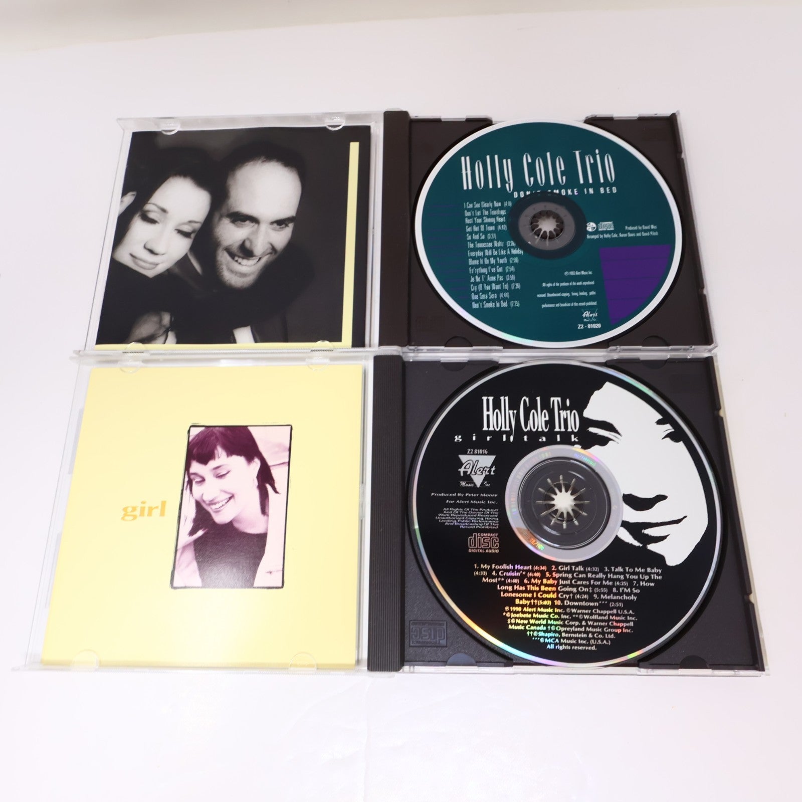 Holly Cole Trio 2 CDs Lot Don't Smoke in Bed/Girl Talk Jazz Indie Rock 90s