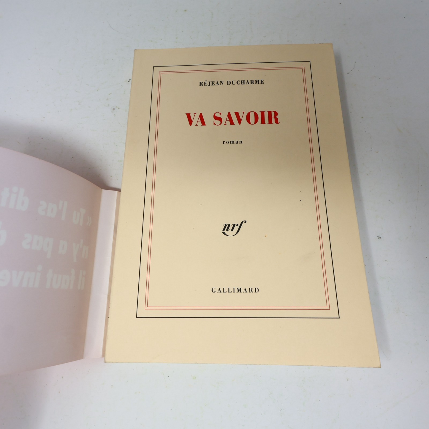 Réjean Ducharme Lot 5 Livres L'Hiver de Force/Dévadé/Nez qui Voque/Va Savoir PB