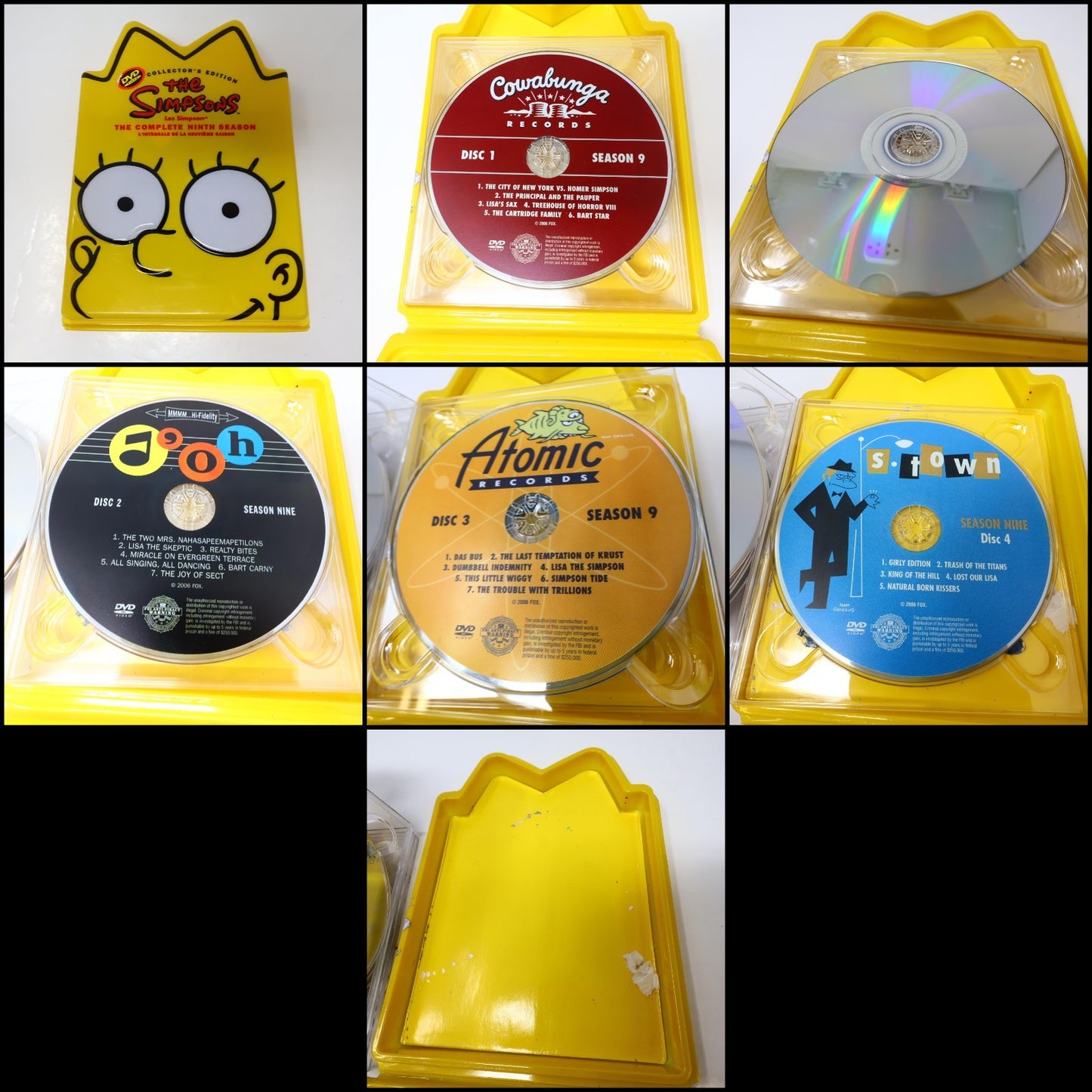 The Simpsons The Complete 7-8-9-10 Seasons Lot 4 DVD Molded Head Pack Marge Lisa