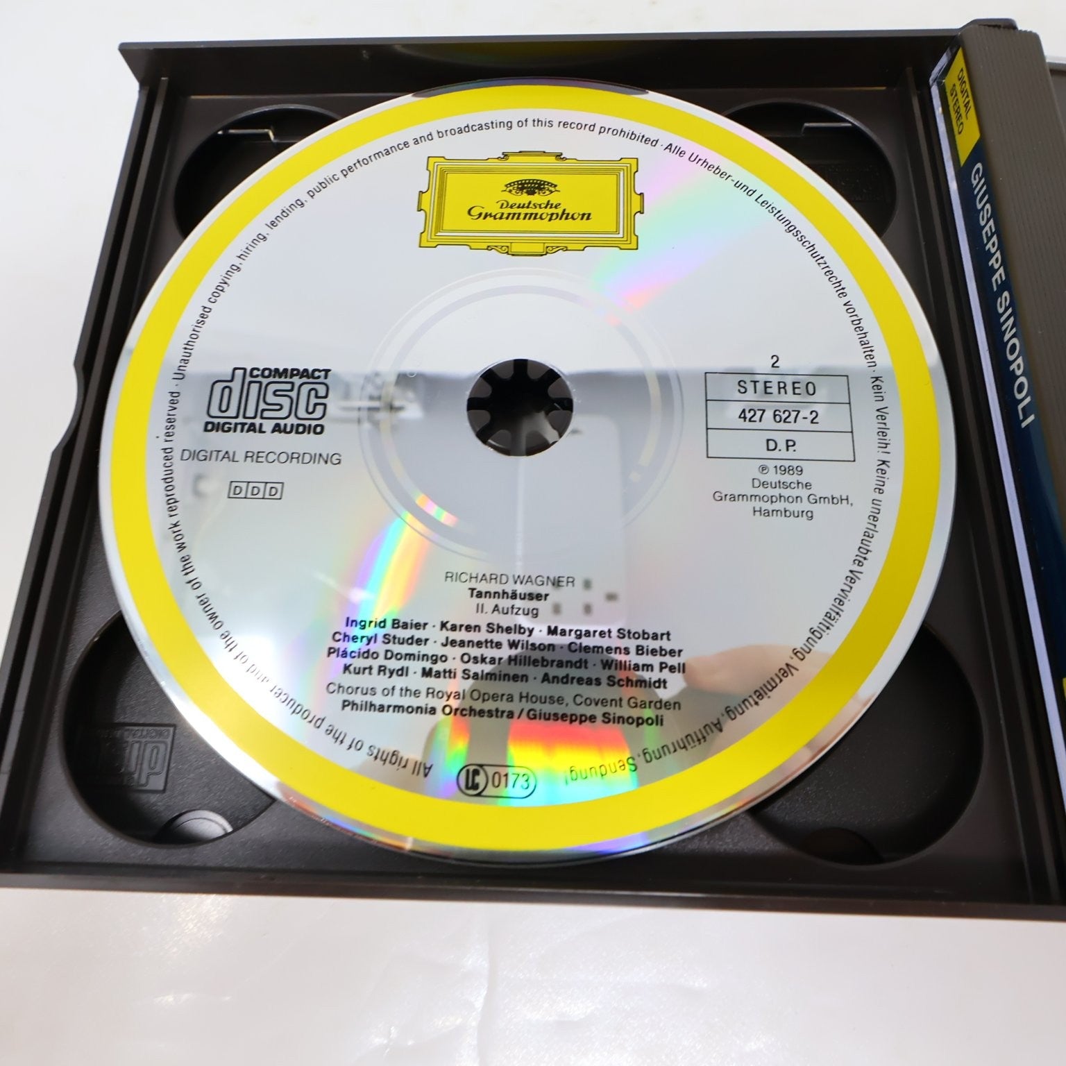 Richard Wagner Tannhäuser 3 CD Boxset 1989 Giuseppe Sinopoli Placido Domingo