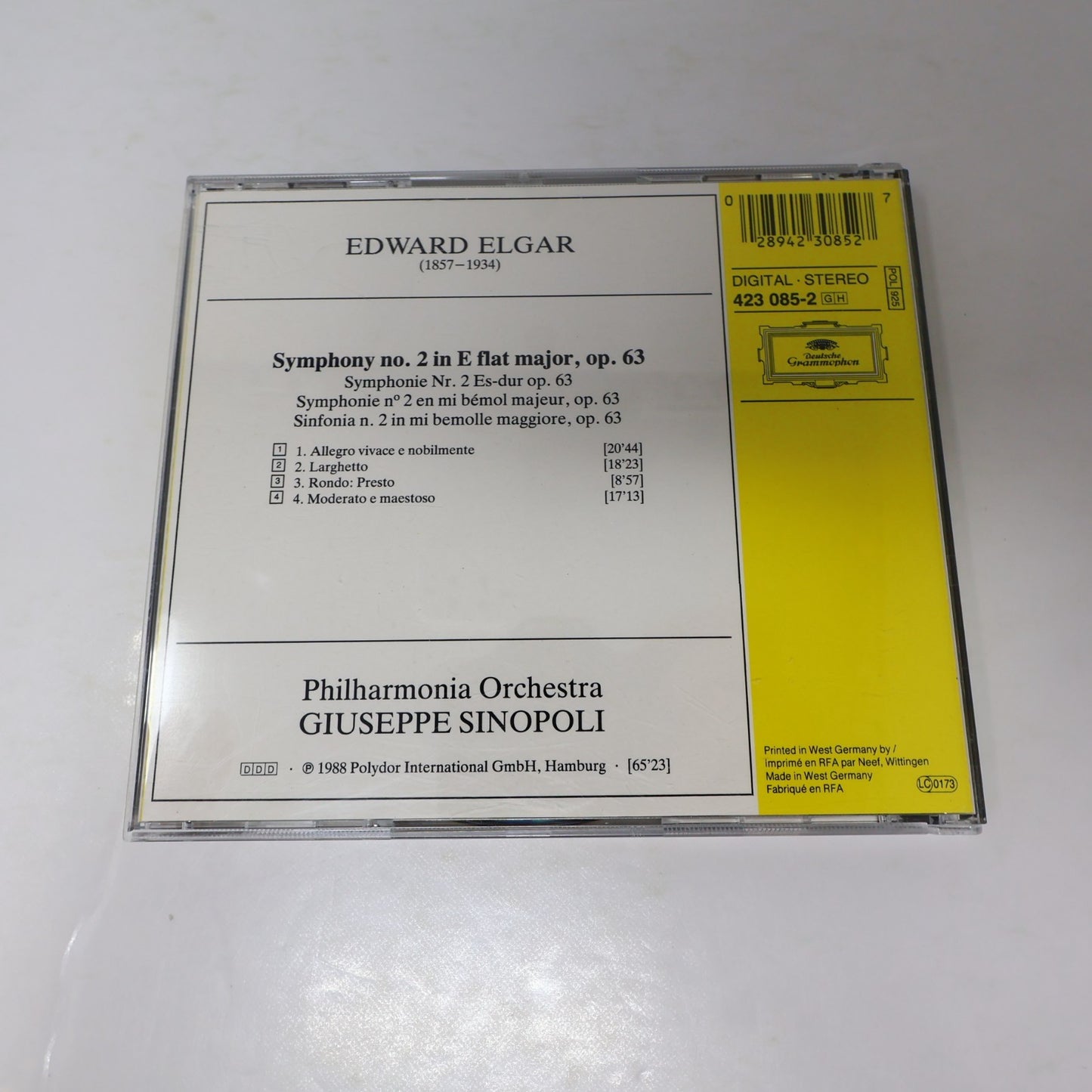 Sir Edward Elgar 7 CD Lot Enigma Variations/Falstaff/Symphony #1-2-3/Violin