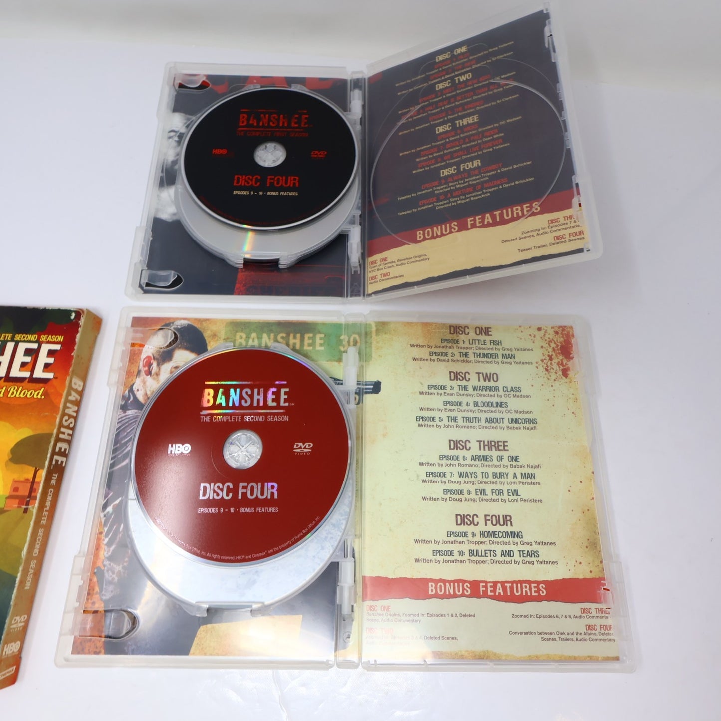 Banshee Season #1-4 Complete Series 4 DVD Lot Cinemax HBO Antony Starr/Milicevic