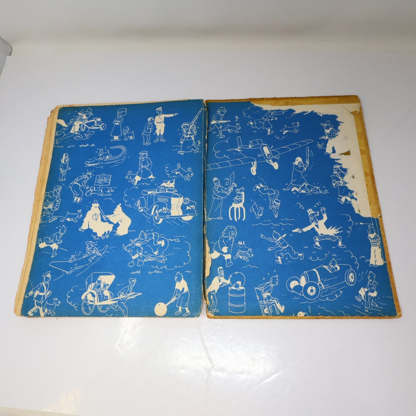 Tintin Au Pays de l'Or Noir Hergé Casterman 1950 B4 EO HC Français Mauvais État
