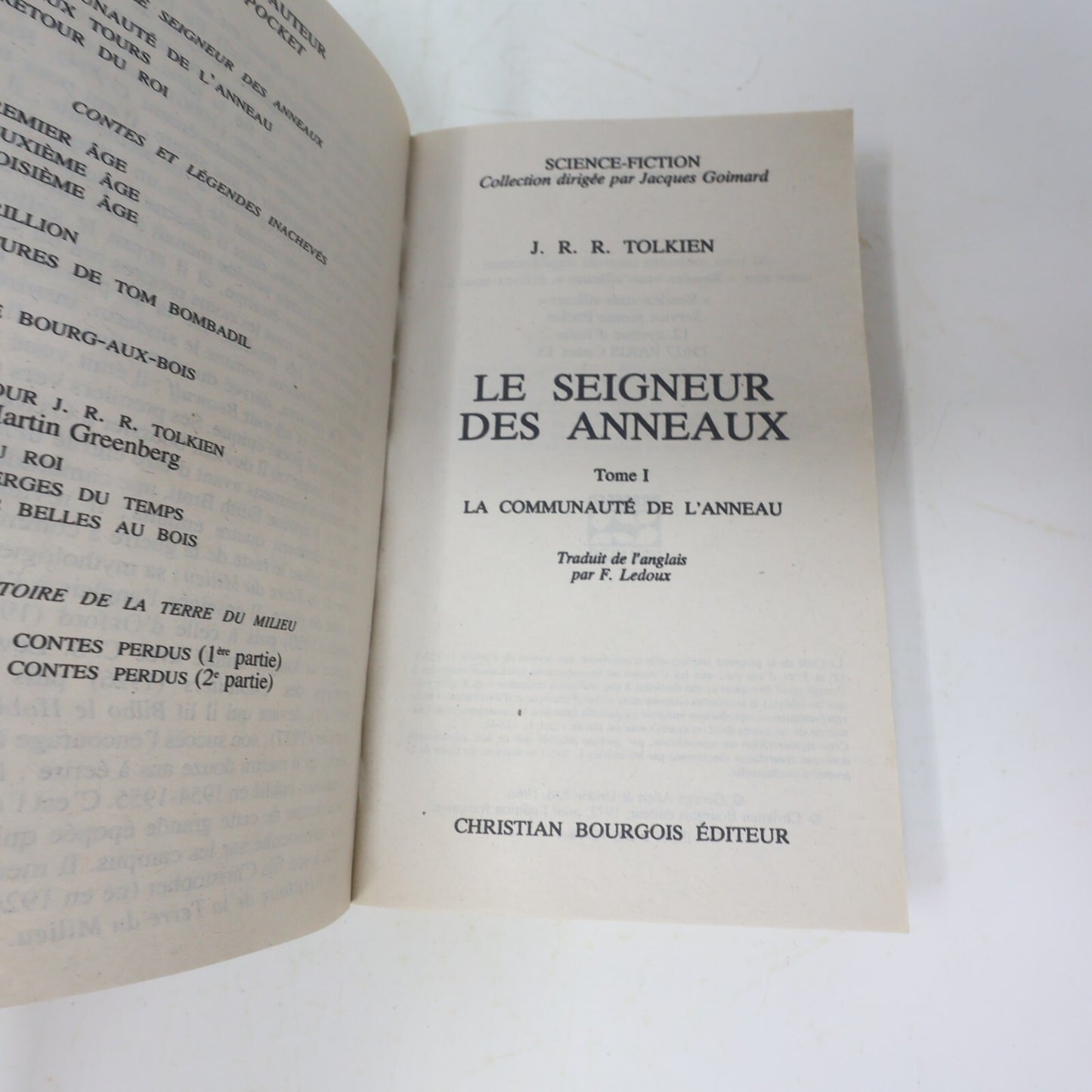 Le Seigneur des Anneaux #1-3 Série Complète Lot 4 Livres Tolkien Silmarillion PB