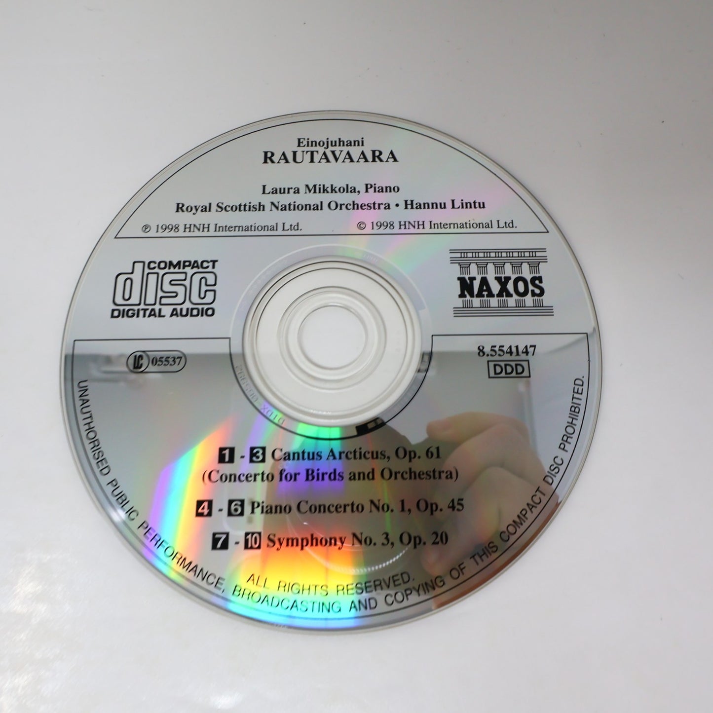 Einojuhani Rautavaara Cantus Arcticus/Piano Concerto 1 /Symphony 3 CD Lintu