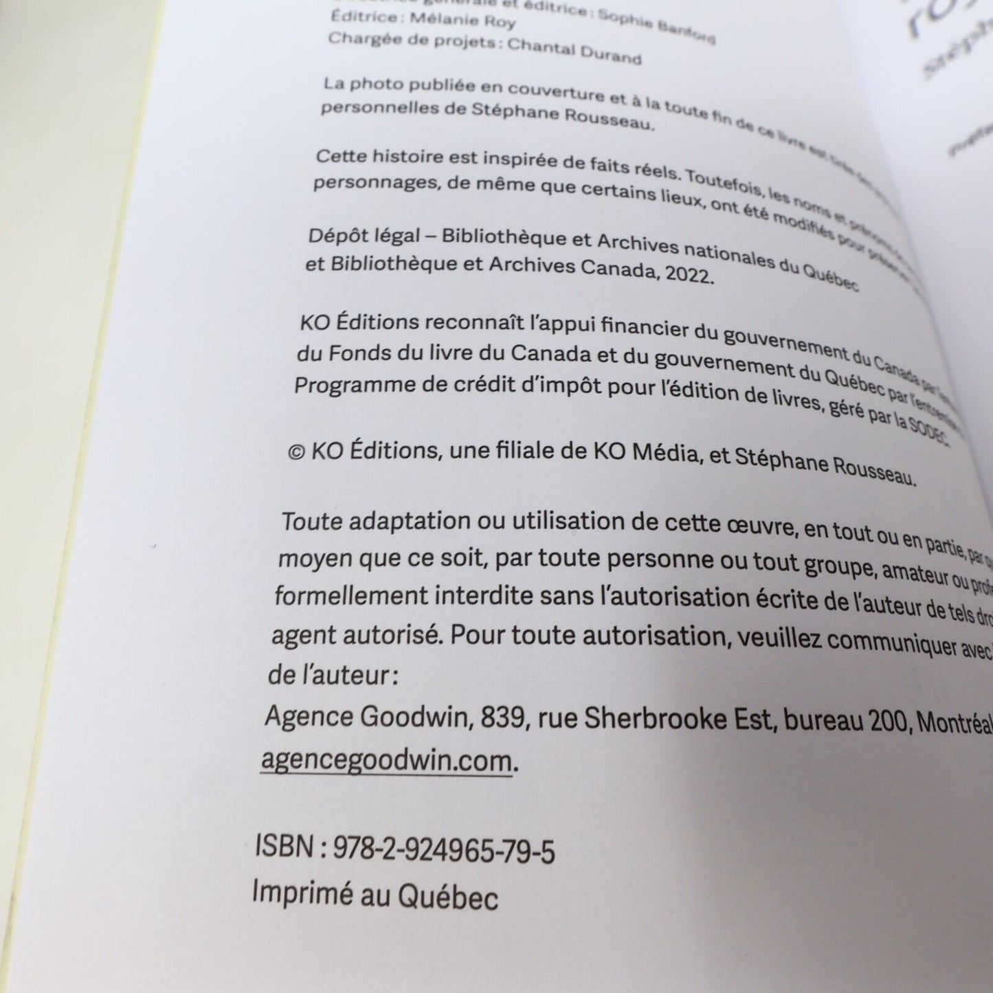 2022 Famille Royale Stéphane Rousseau Biographie Québec Humour Ko Editions Livre