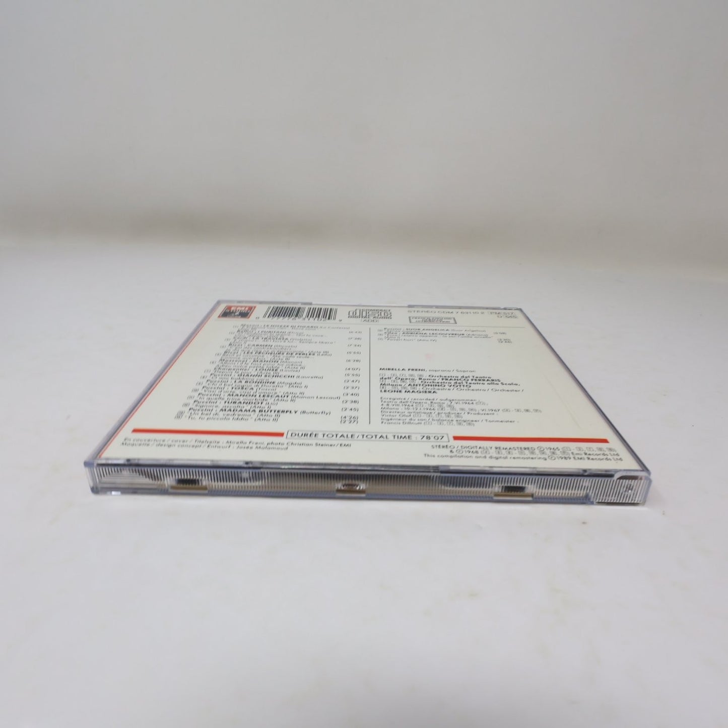 Mirella Freni Opera Arias/Airs d'Opéras CD 1989 Digital Remaster Classical EMI
