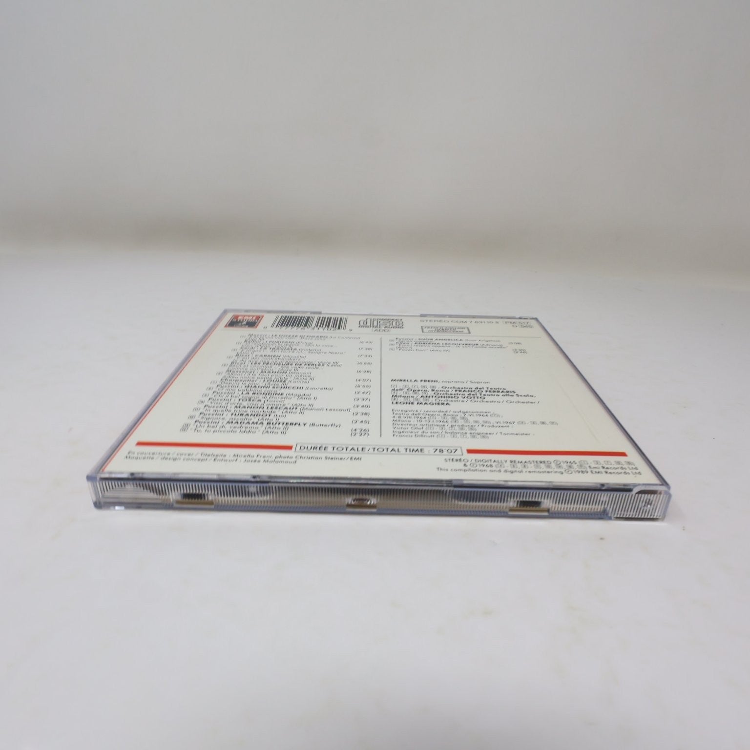 Mirella Freni Opera Arias/Airs d'Opéras CD 1989 Digital Remaster Classical EMI