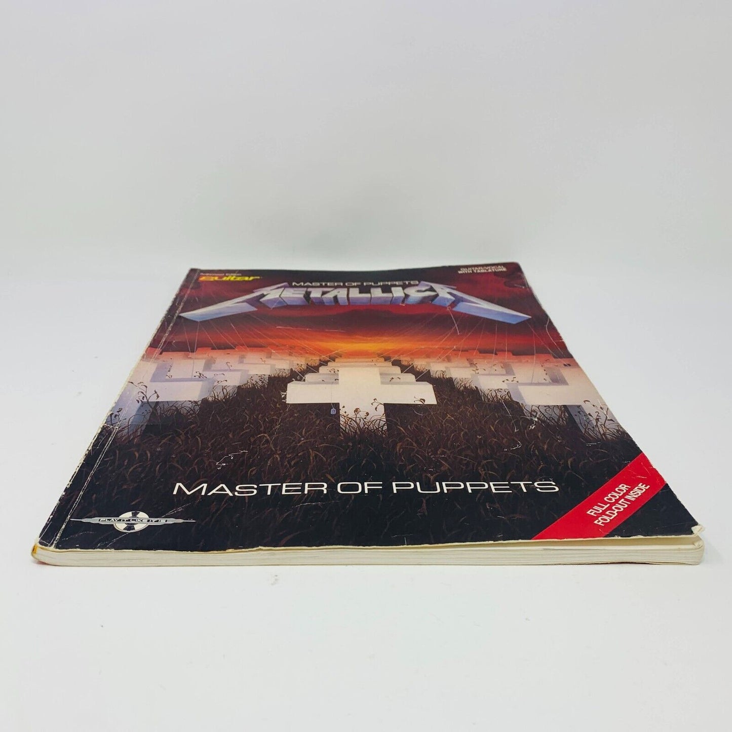 1988 Metallica Master of Puppets Songbook Guitar Vocal with Tablature Paperback