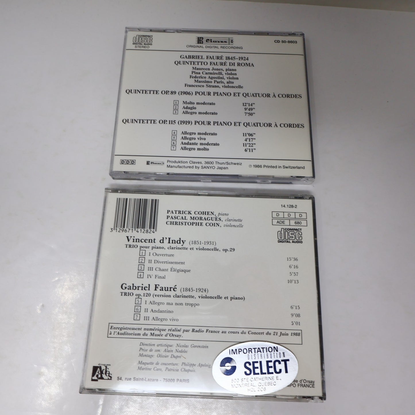 Gabriel Fauré 9 CD Lot Requiem/Violin Sonatas/Musique de Chambre/Piano Quartets