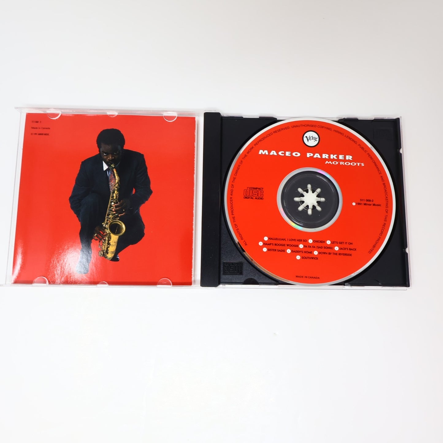 Mo' Roots CD Maceo Parker Verve Records 1991 Jazz Funk Soul 511 068-2 90s