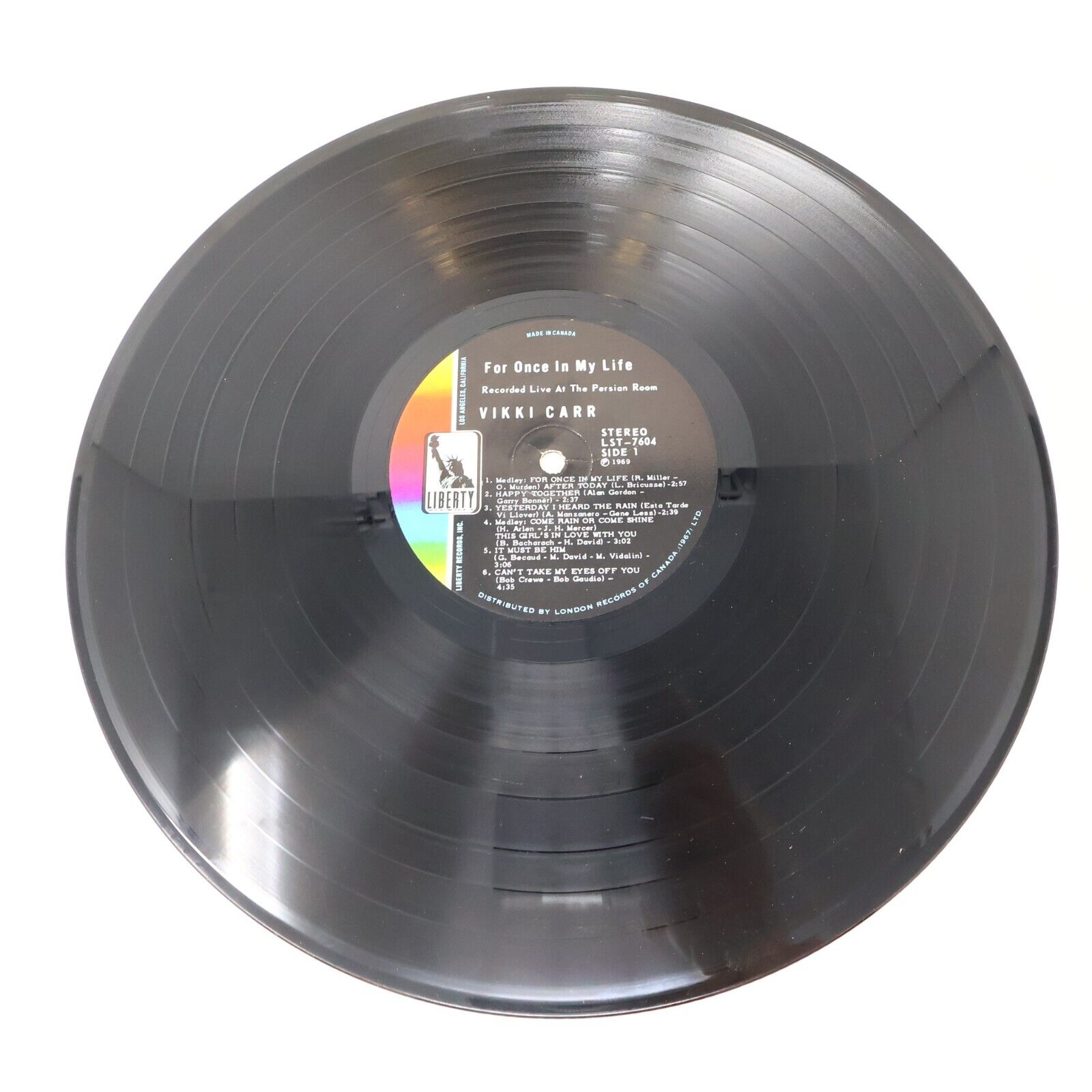 Vikki Carr For Once In My Life + Nashville By Carr Lot of 2 LPs Vinyl Records