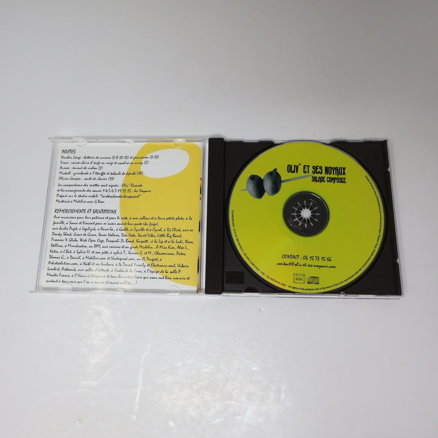 Salade Composée Oliv' et ses Noyaux CD 2004 Français Pop 2000S Music French