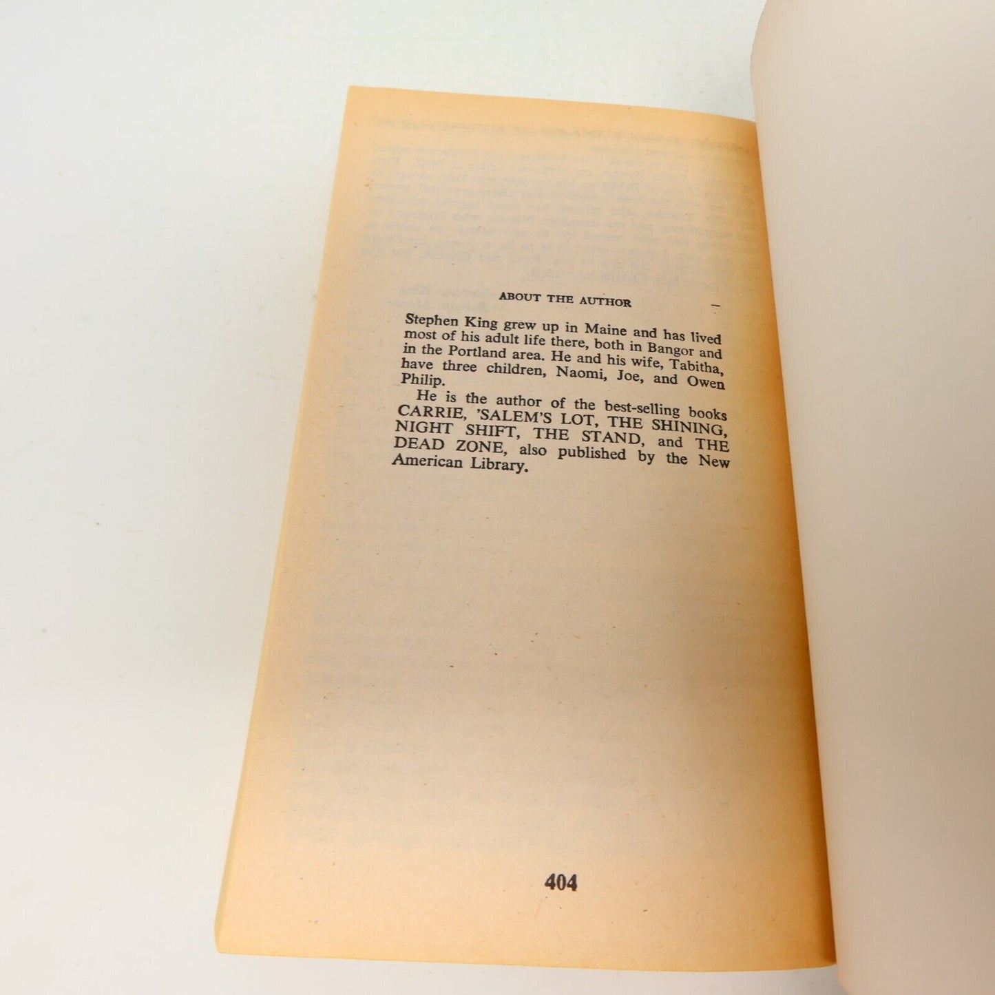 1981 Firestarter Stephen King Horror 2nd Print Signet Paperback Book 80s PB