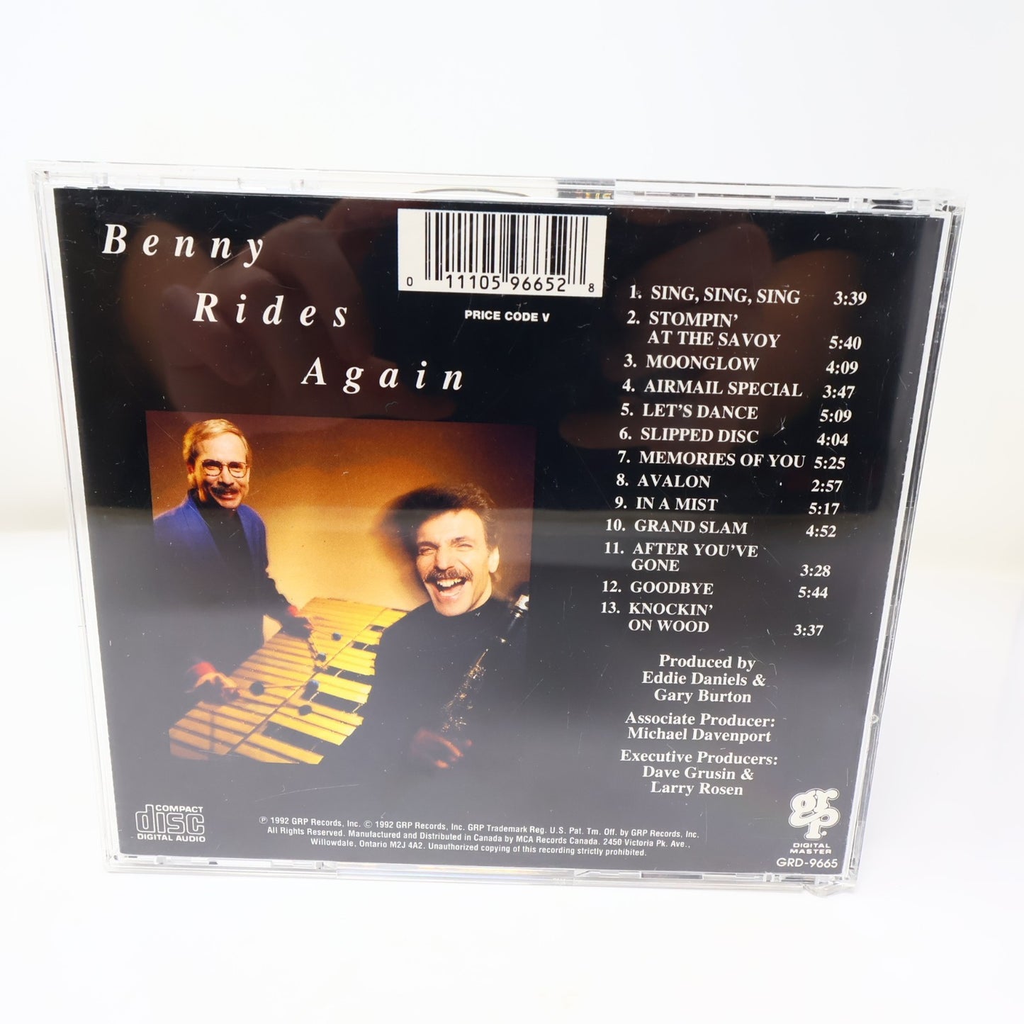 Eddie Daniels/Gary Burton Benny Rides Again CD Jazz 1992 GRP GRD-9665 Moonglow