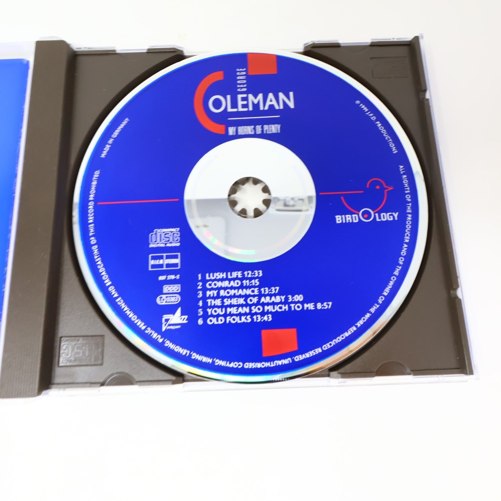 My Horns of Plenty CD George Coleman/Harold Mabern/Bill Higgins/Ray Drummond 90s