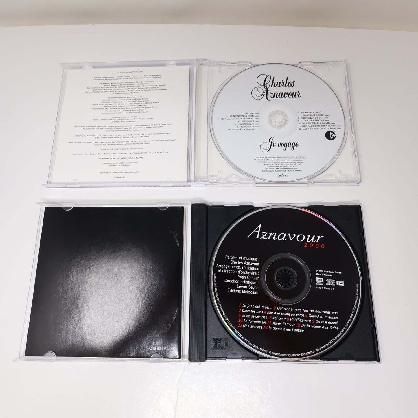Charles Aznavour Lot 8 CD Je Voyage/Jazznavour/Encores/Plus Bleu/Grands Succès