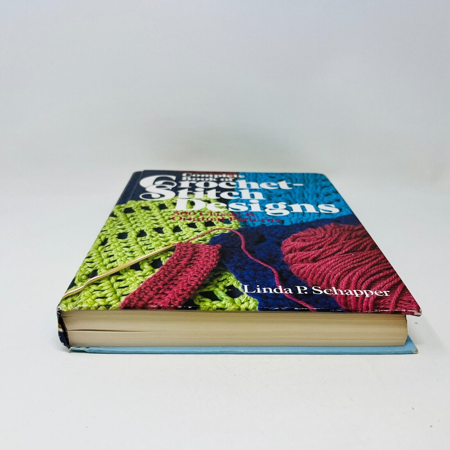 1985 Complete Book of Crochet Stitch-Designs by Linda P. Schapper HC Patterns