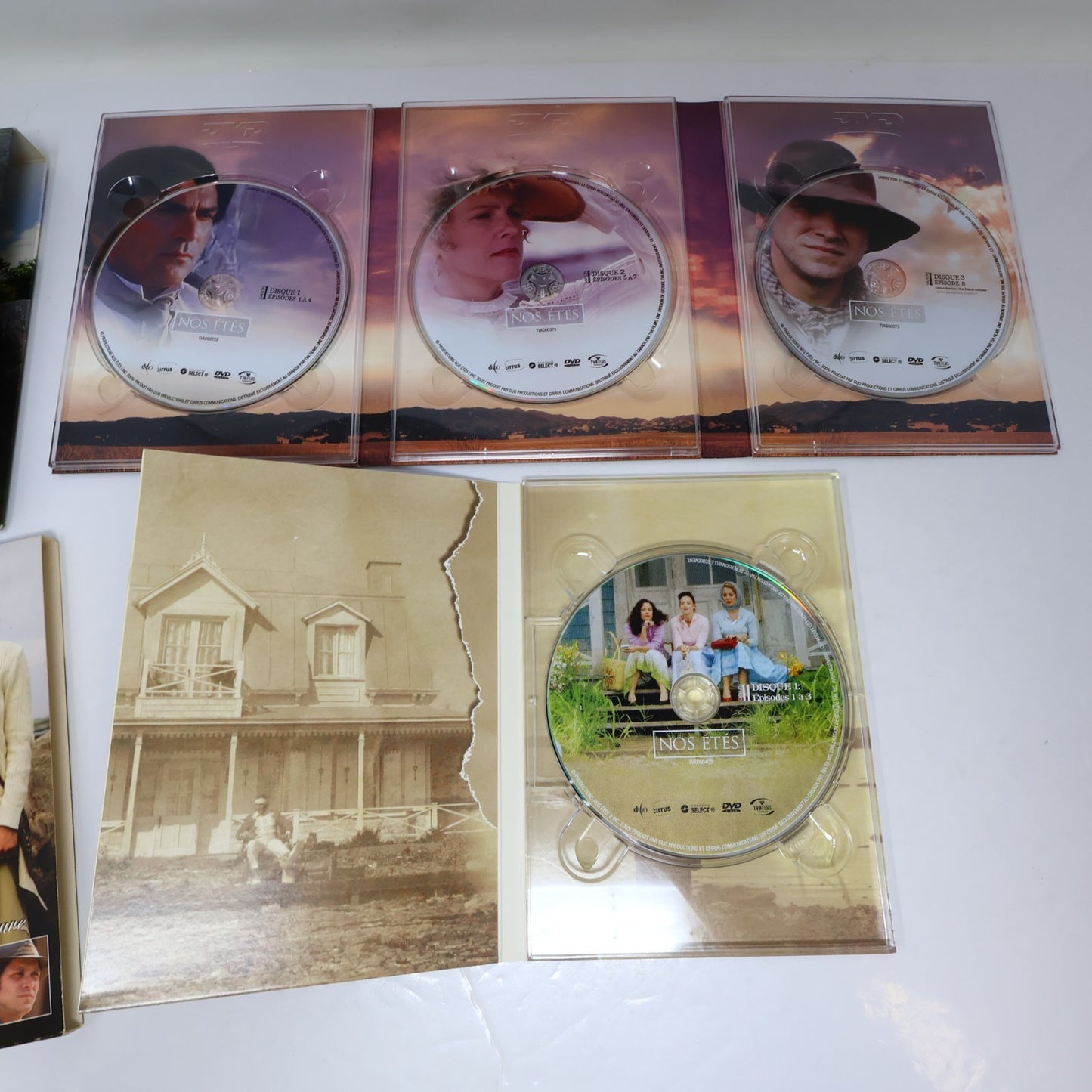 Nos Étés Saison #1-2-3-4 Lot 4 DVD Série Complète Patrick Labbé/Fanny Mallette