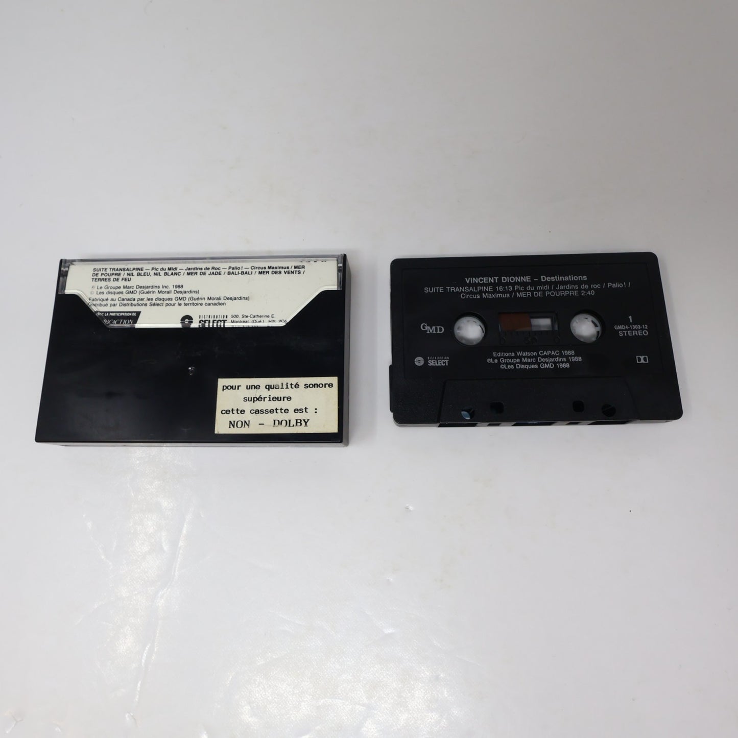Vincent Dionne Destinations Cassette Pic Du Midi/Palio! 1988 GMD4 1303-13