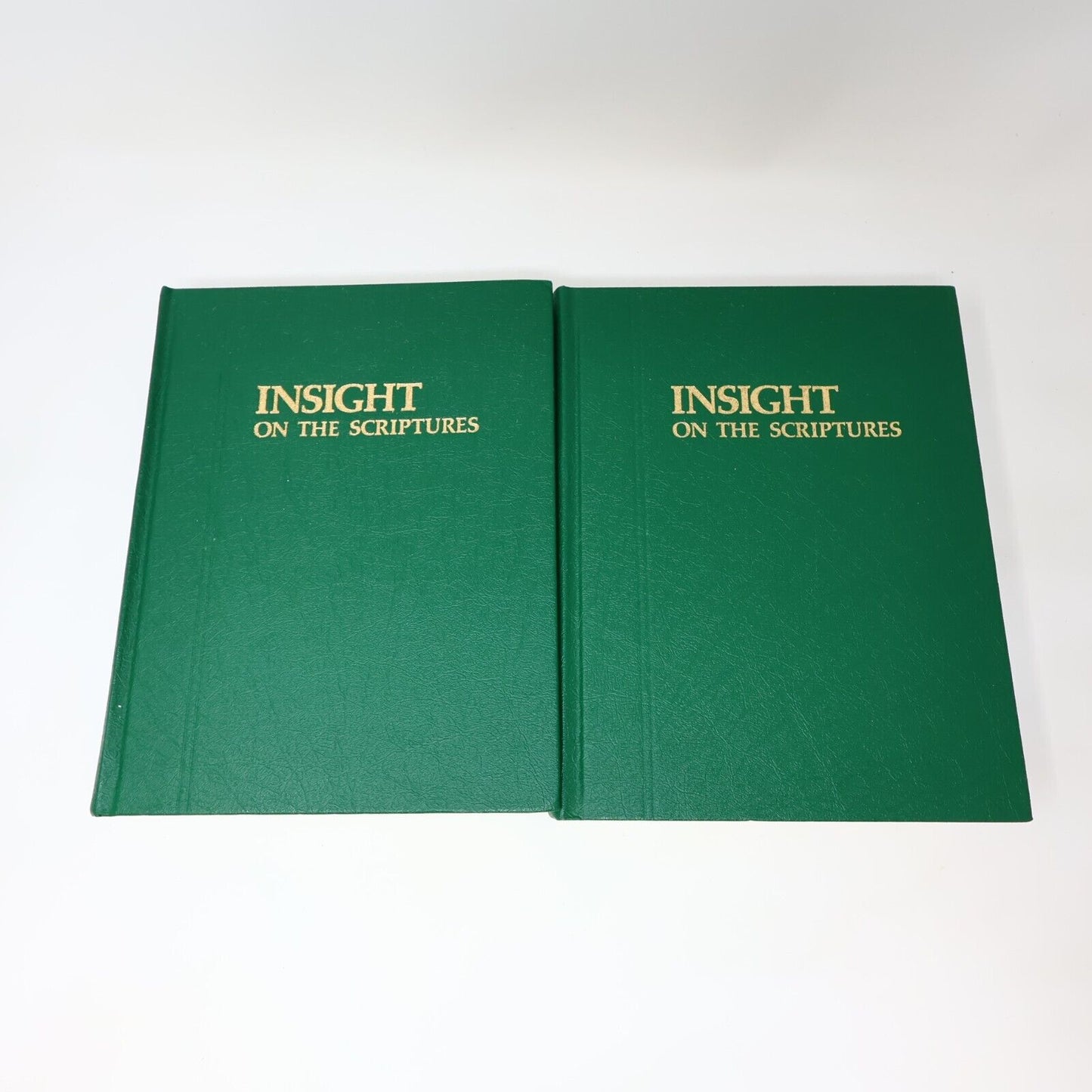 Lot 2 Books Insight on the Scriptures #1-2 Watch Tower Bible Religion 80s HC
