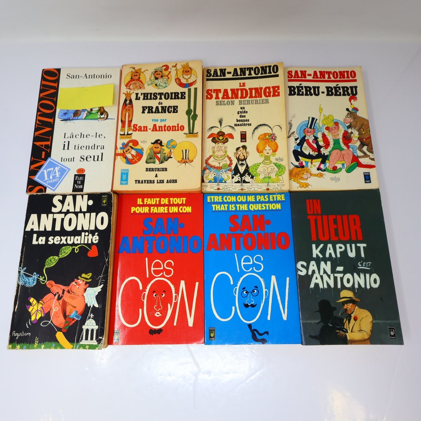 San-Antonio Lot 40 Livres Crime et Mystère Policier Thriller Fleuve Noir PB Vtg