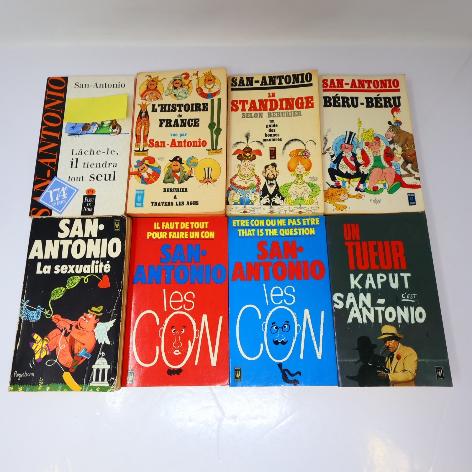 San-Antonio Lot 40 Livres Crime et Mystère Policier Thriller Fleuve Noir PB Vtg