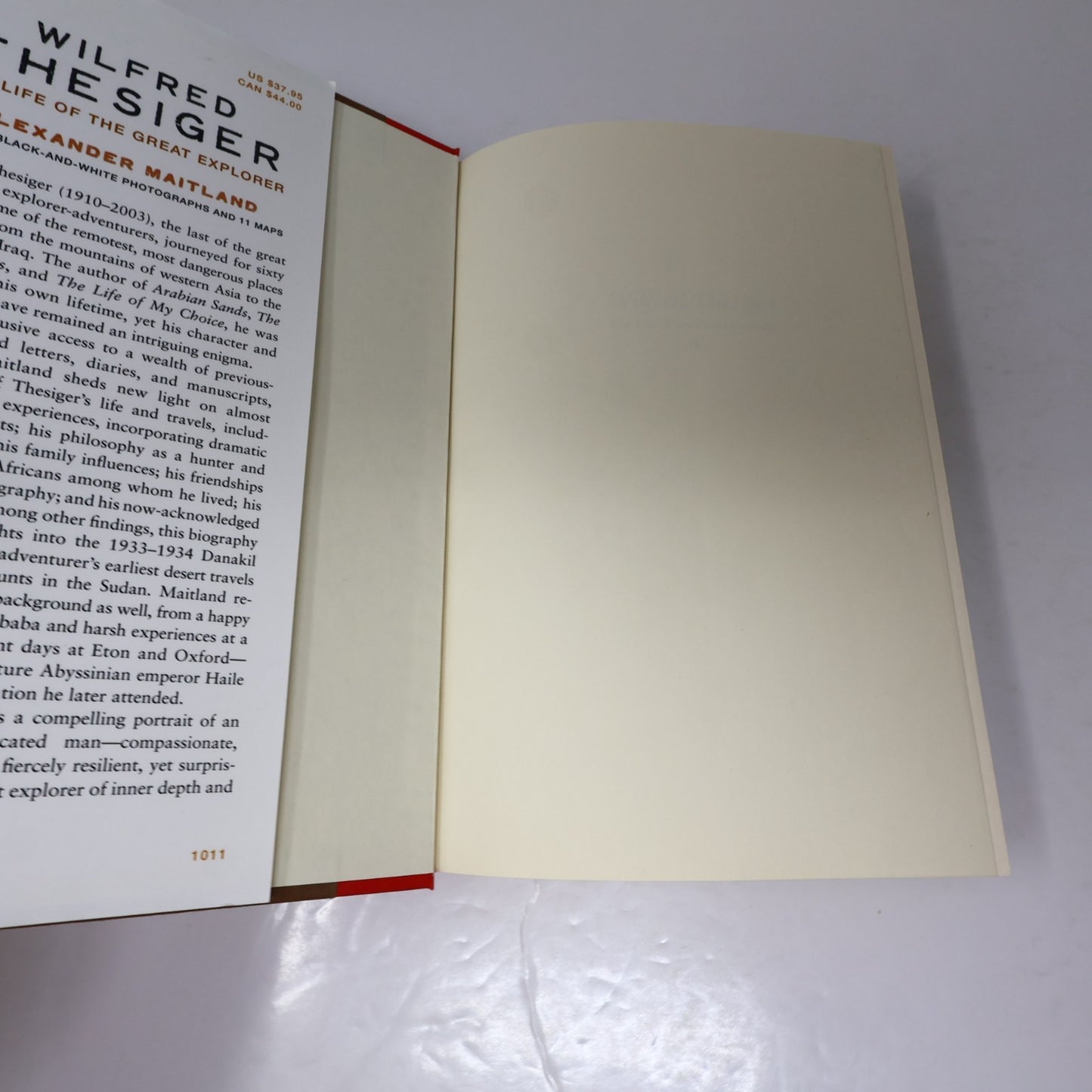 Wilfred Thesiger the Life of the Great Explorer Alexander Maitland 2011 HC DJ