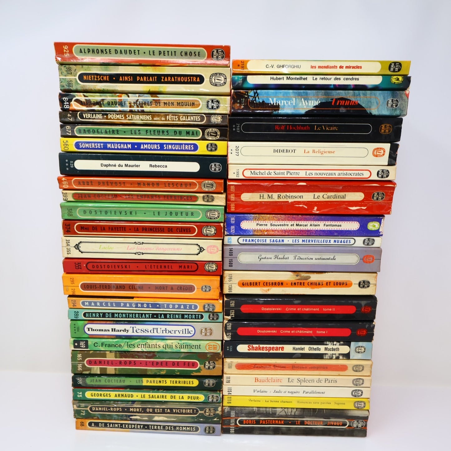 Littérature Lot 42 Livres Poche Dostoïevski/Saint-Exupéry/Souvestre Français 60s