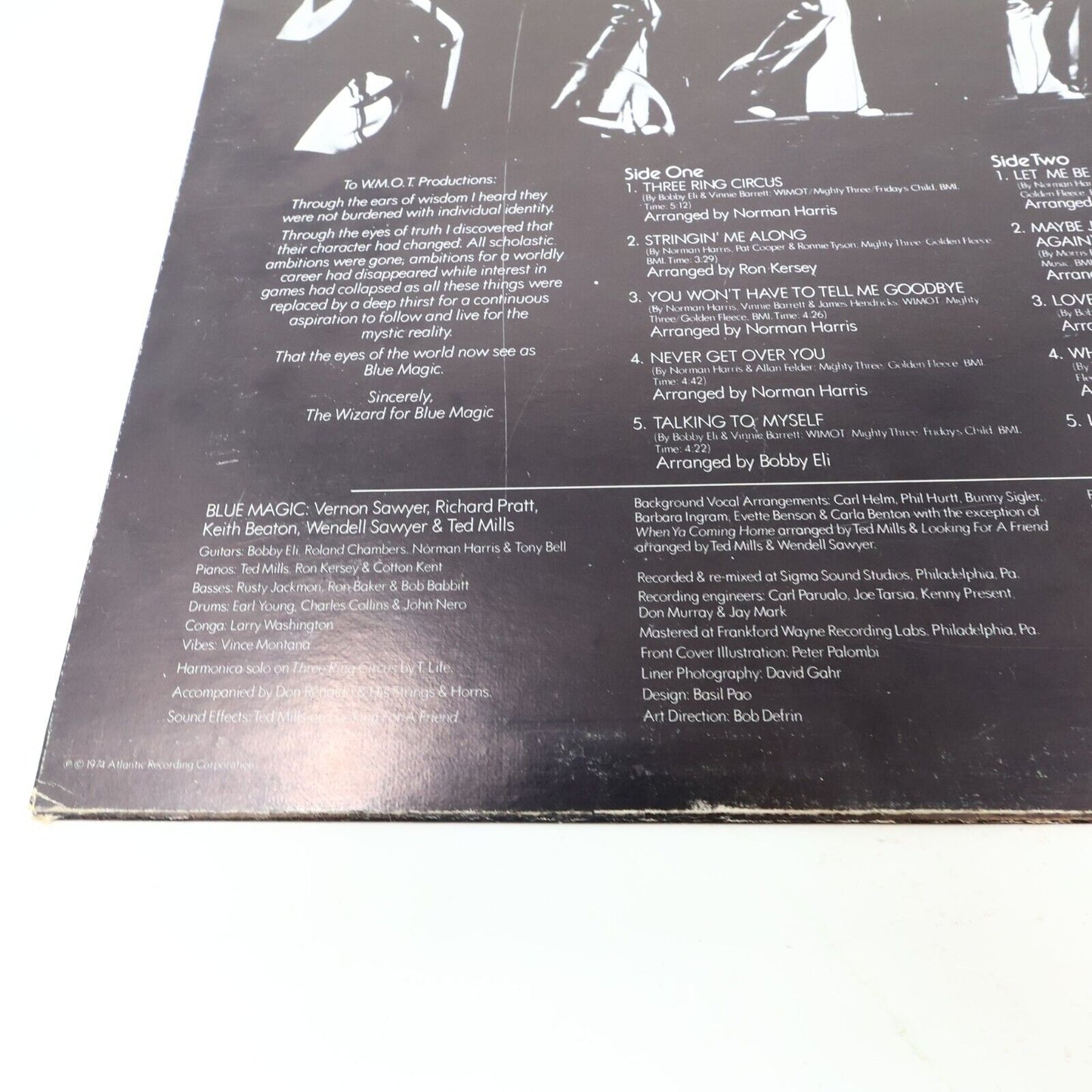 Blue Magic The Magic Of The Blue LP Vinyl Record Atco Wea Canada 1974 SD 36-103
