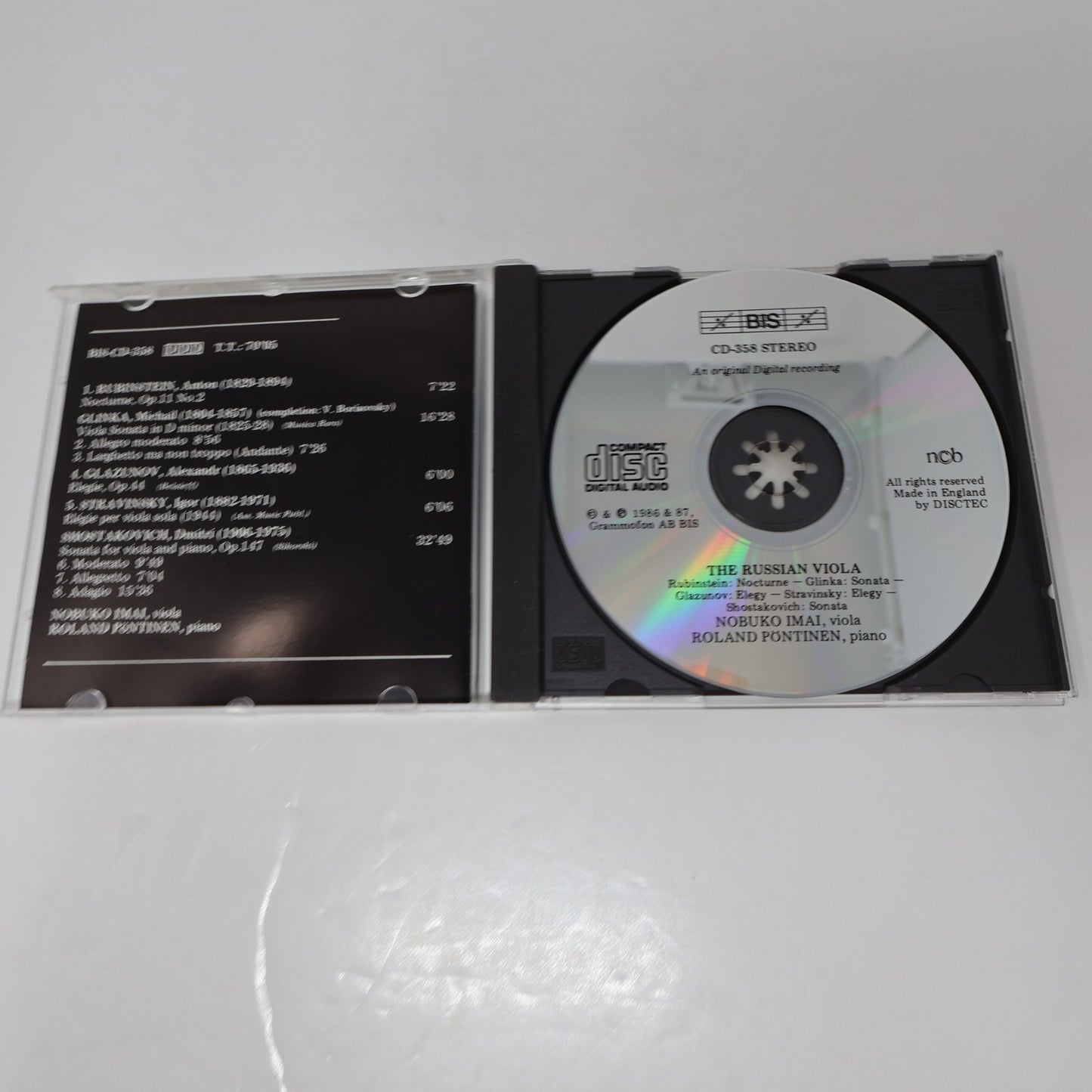 The Russian Cello 1-2/Viola Torleif Thedéen/Roland Pöntinen/Nobuko Imai 3 CD Lot