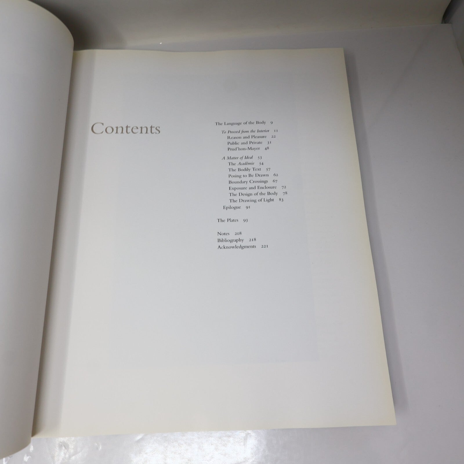 Language of the Body Drawings By Pierre-Paul Prud'Hon John Elderfield 1996 HC DJ