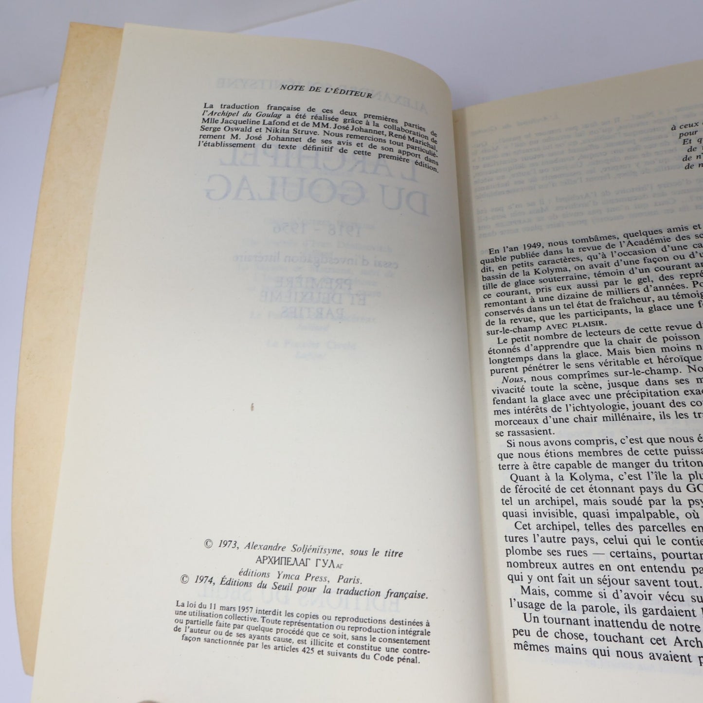 Alexandre Soljénitsyne Lot 5 Livres L'Archipel du Goulag #1-2/Chêne et le Veau