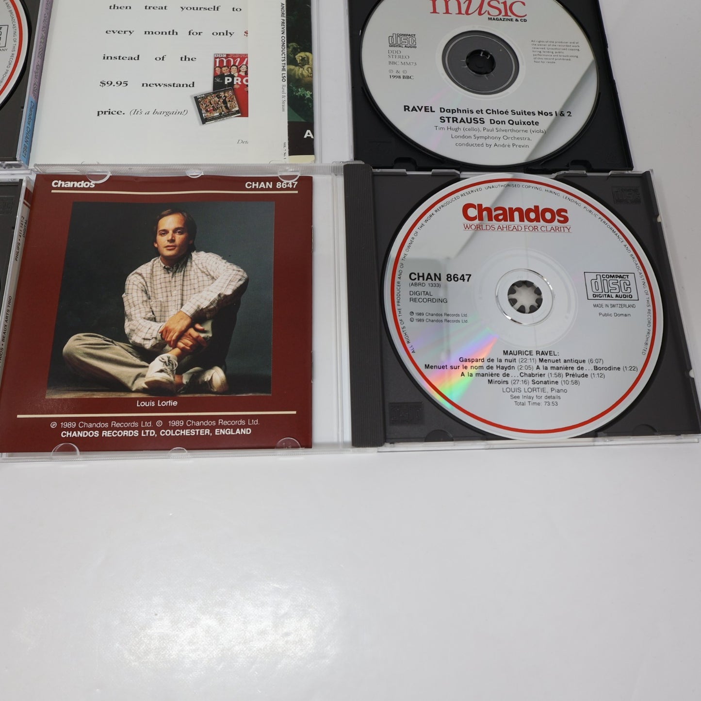 Ravel 6 CD Lot Louis Lortie/Charles Dutoit/André Prévin Piano Music #1-2/Bolero
