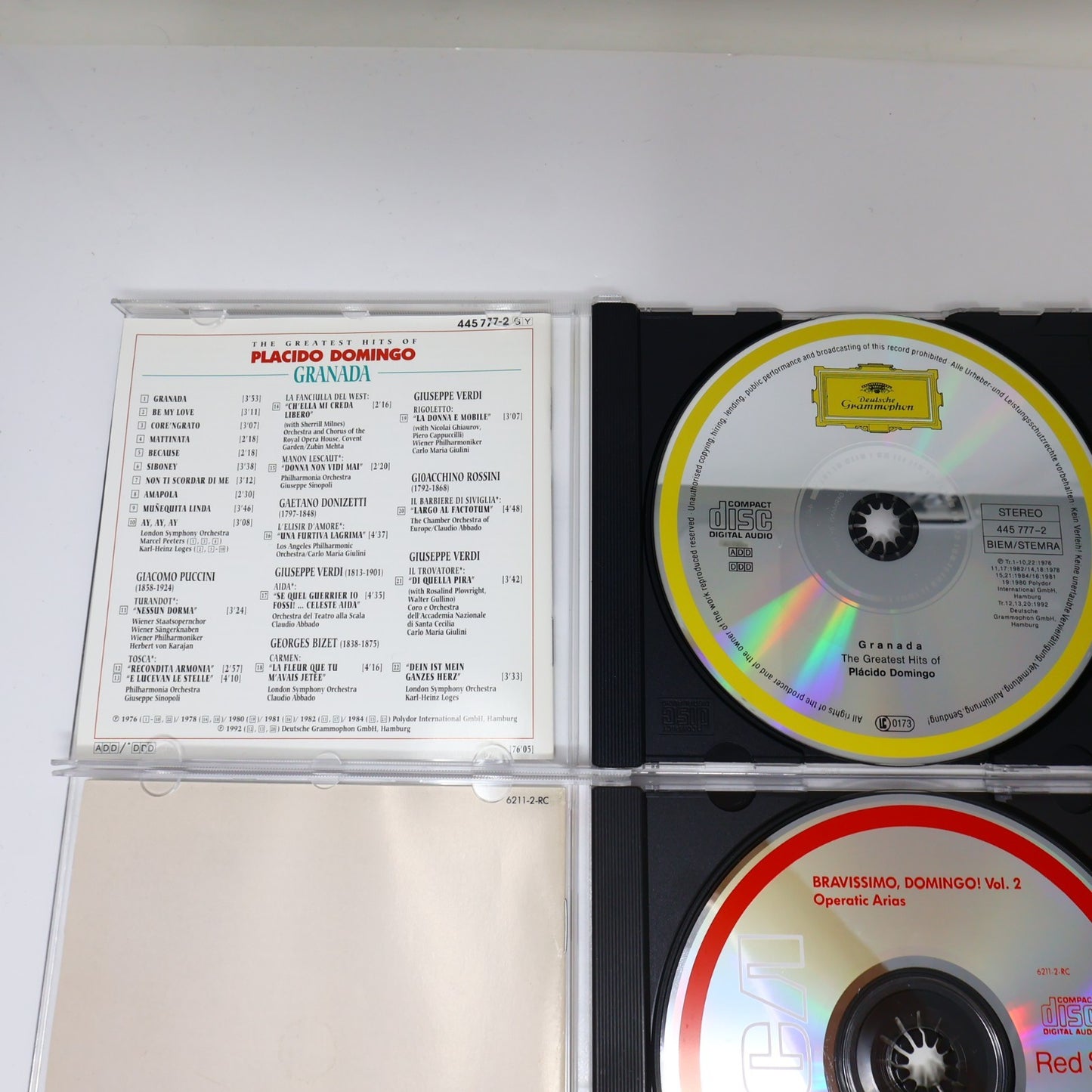 Placido Domingo 4 CD Lot Granada Greatest Hits/Verdi & Puccini/My Latin Soul 2