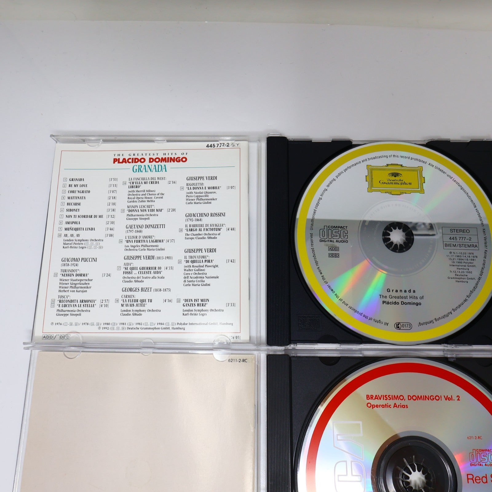 Placido Domingo 4 CD Lot Granada Greatest Hits/Verdi & Puccini/My Latin Soul 2