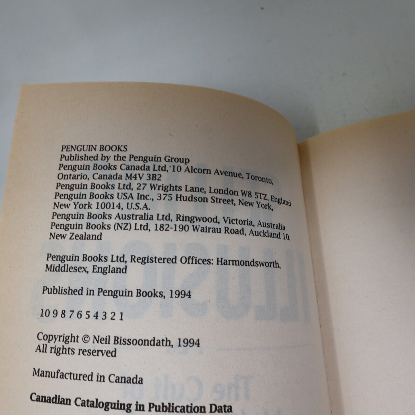 1994 Selling Illusions the Cult of Multiculturalism in Canada Neil Bissoondath