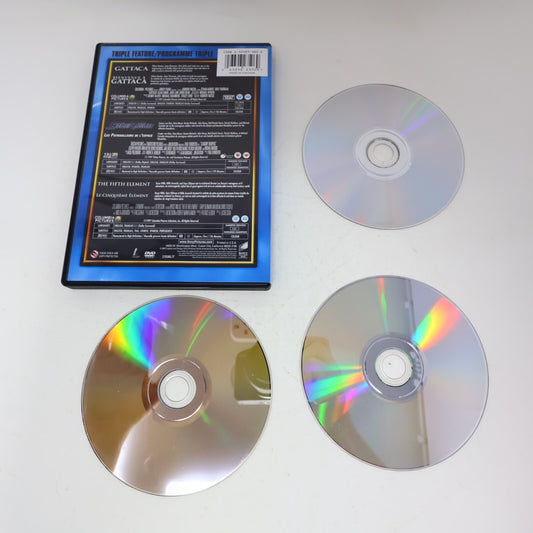 Gattaca/Starship Troopers/Fifth Element Triple Feature DVD Science-Fiction Set