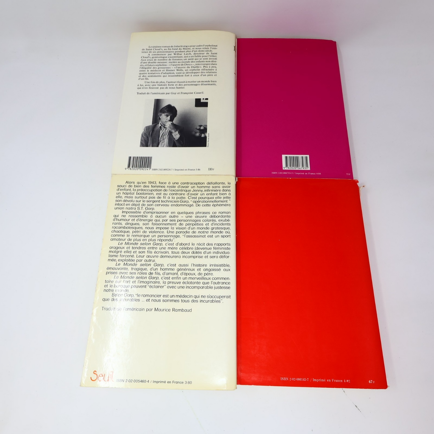 John Irving Lot 10 Livres Monde selon Garp/Veuve de Papier/Prière pour Owen PB