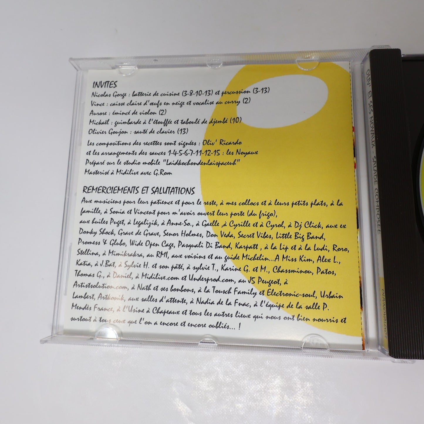 Salade Composée Oliv' et ses Noyaux CD 2004 Français Pop 2000S Music French