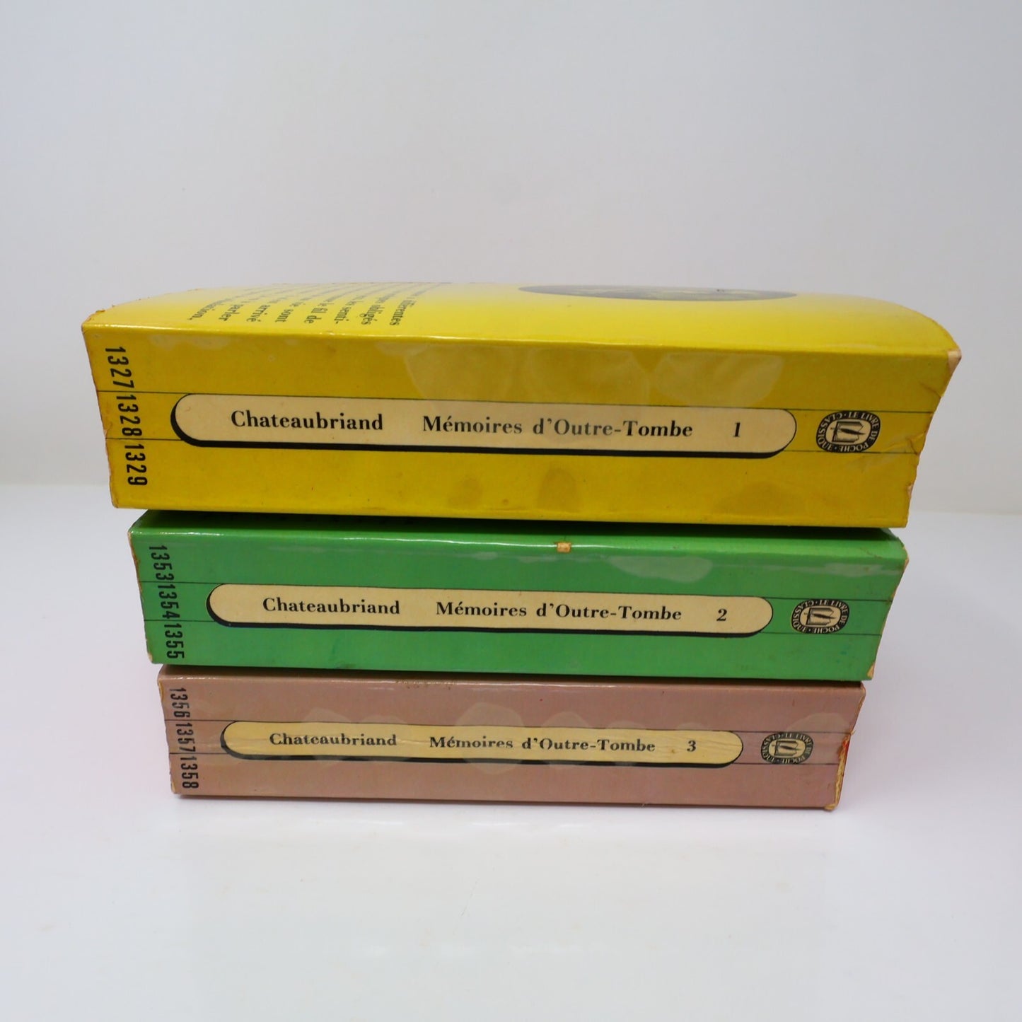 Mémoires d'Outre-Tombe #1-2-3 Lot 3 Livres Poche Chateaubriand Biographie France