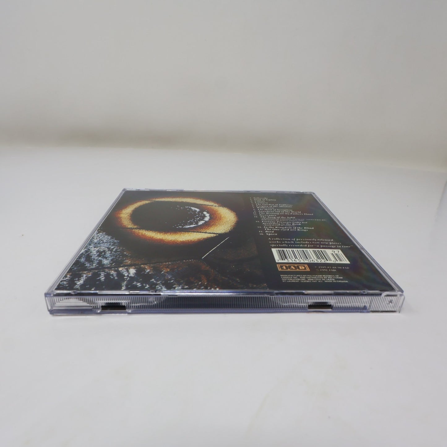 Dead Can Dance A Passage In Time CD 4AD 510 632-2 Saltarello/Song Of Sophia