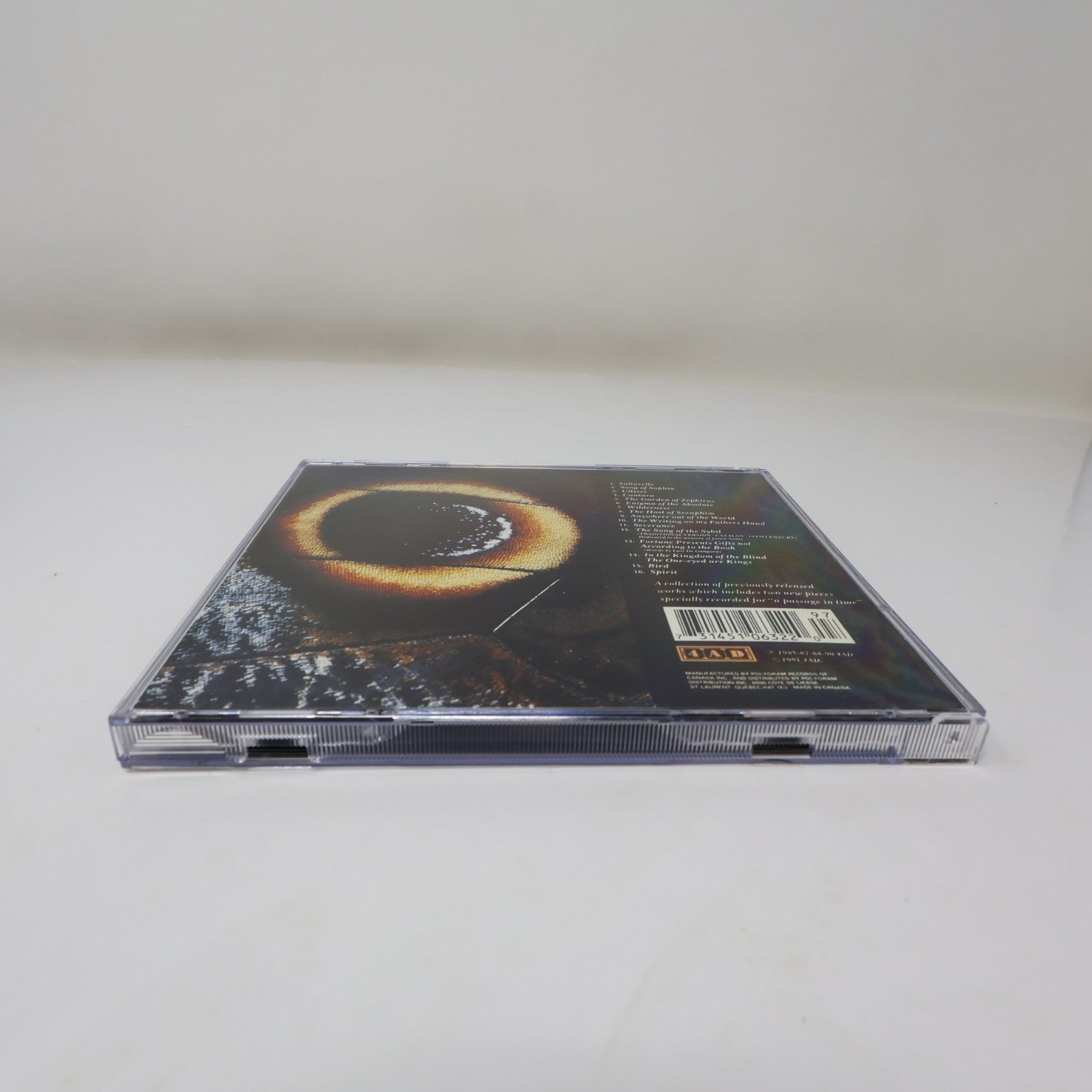 Dead Can Dance A Passage In Time CD 4AD 510 632-2 Saltarello/Song Of Sophia