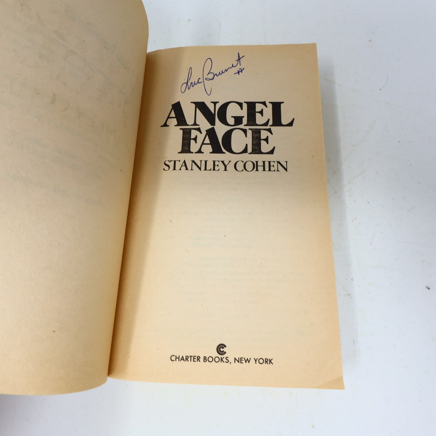 1983 Angel Face Stanley Cohen Charter Mystery Thriller Crime Paperback Book 80s